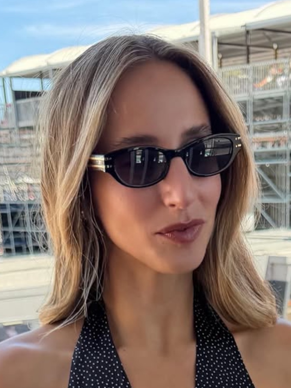 Carolina Lemke Berlin Black Tortoiseshell Women's Sunglasses